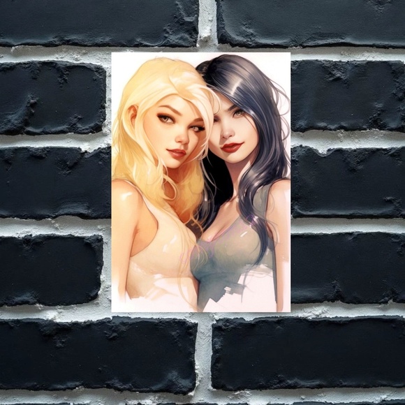 “Betty & Veronica” 13”x19" Fine Art Print - only 6 signed & numbered copies made - Picture 5 of 5